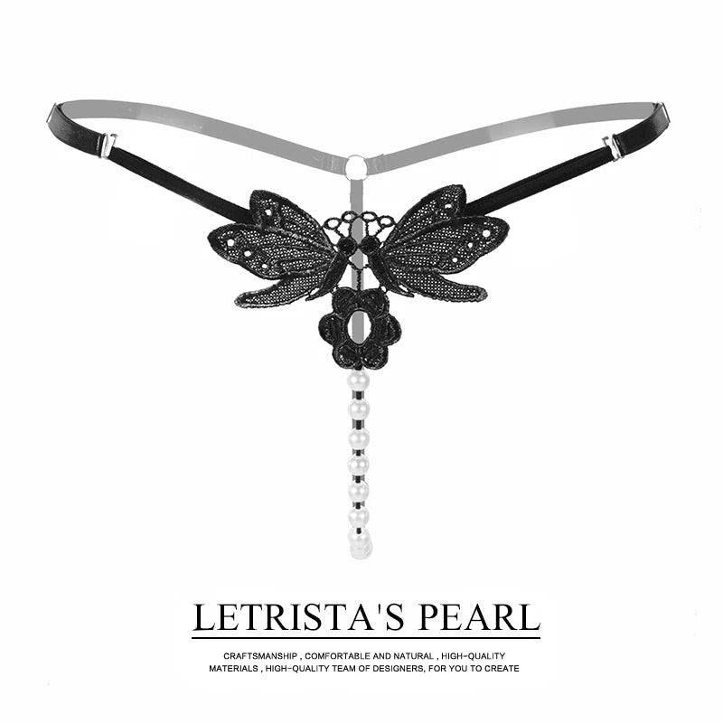 Celeste Butterfly Pearl G-String - Buy 1 get 1 FREE