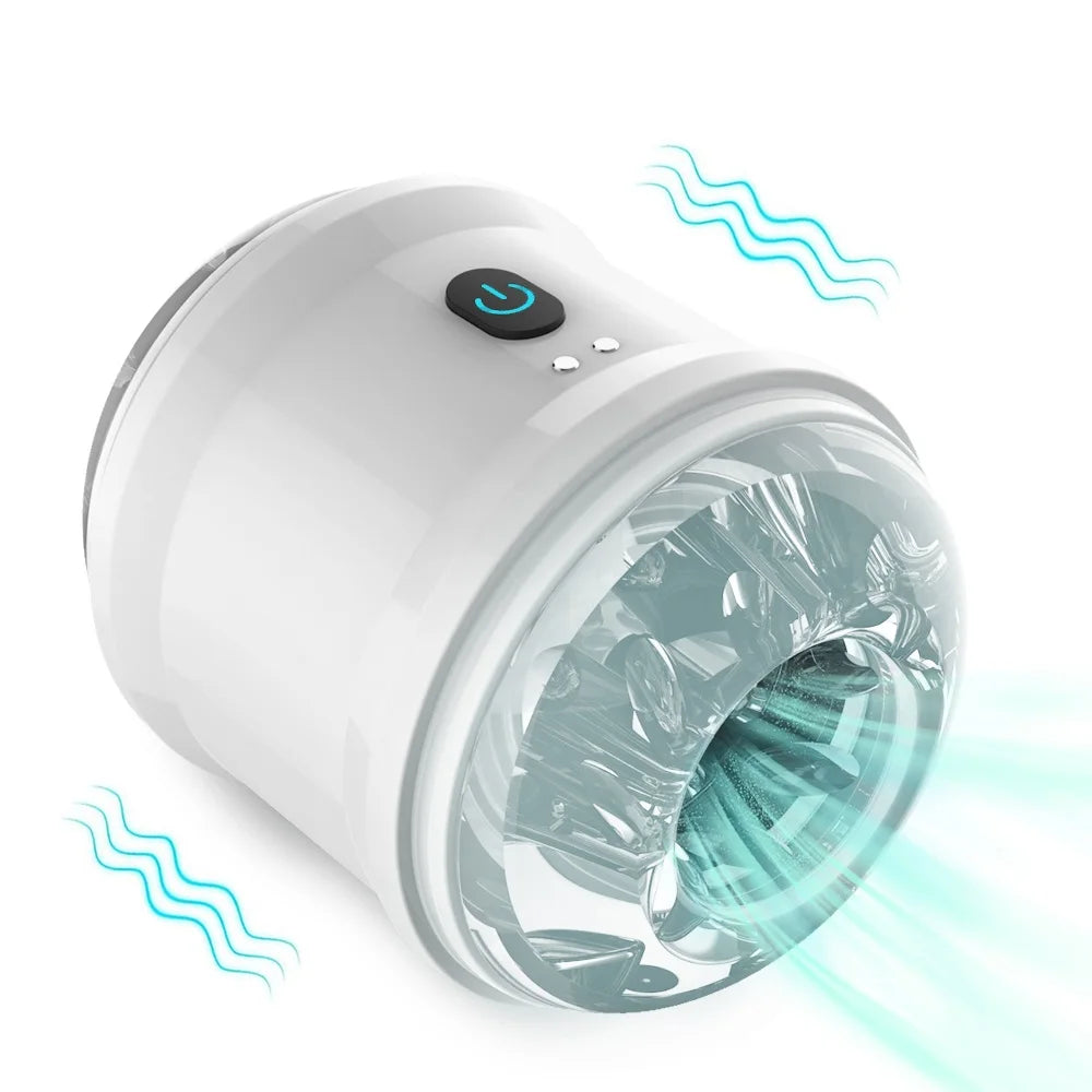 AeroPulse Vibrating Stroker — Hands-Free Open-Ended Pleasure Cup