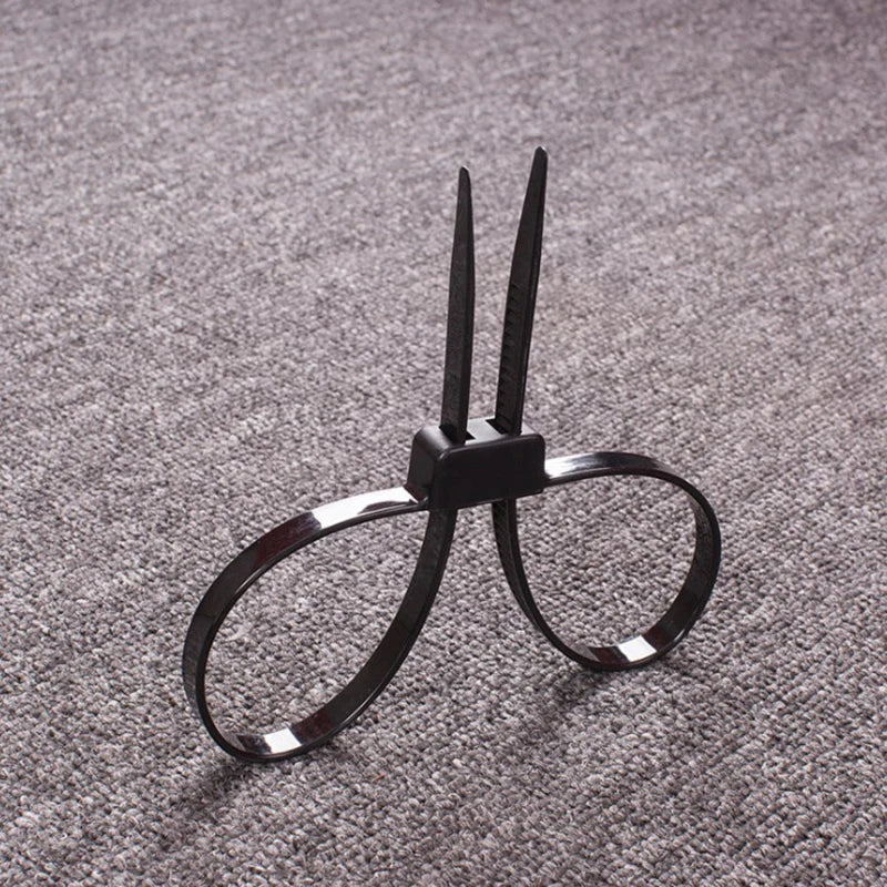 Heavy-Duty Nylon Flex Cuffs — Dual Loop Disposable Zip Ties