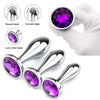 Ametrine Crystal Metal Plug Set