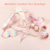 Aurora Rainbow Leather Bondage Set