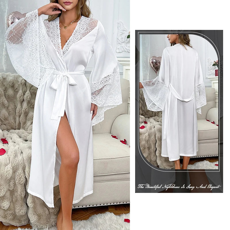 The Opaline Satin Robe