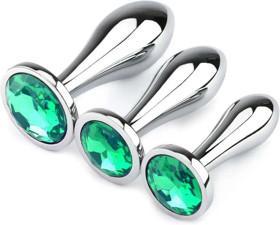 Ametrine Crystal Metal Plug Set