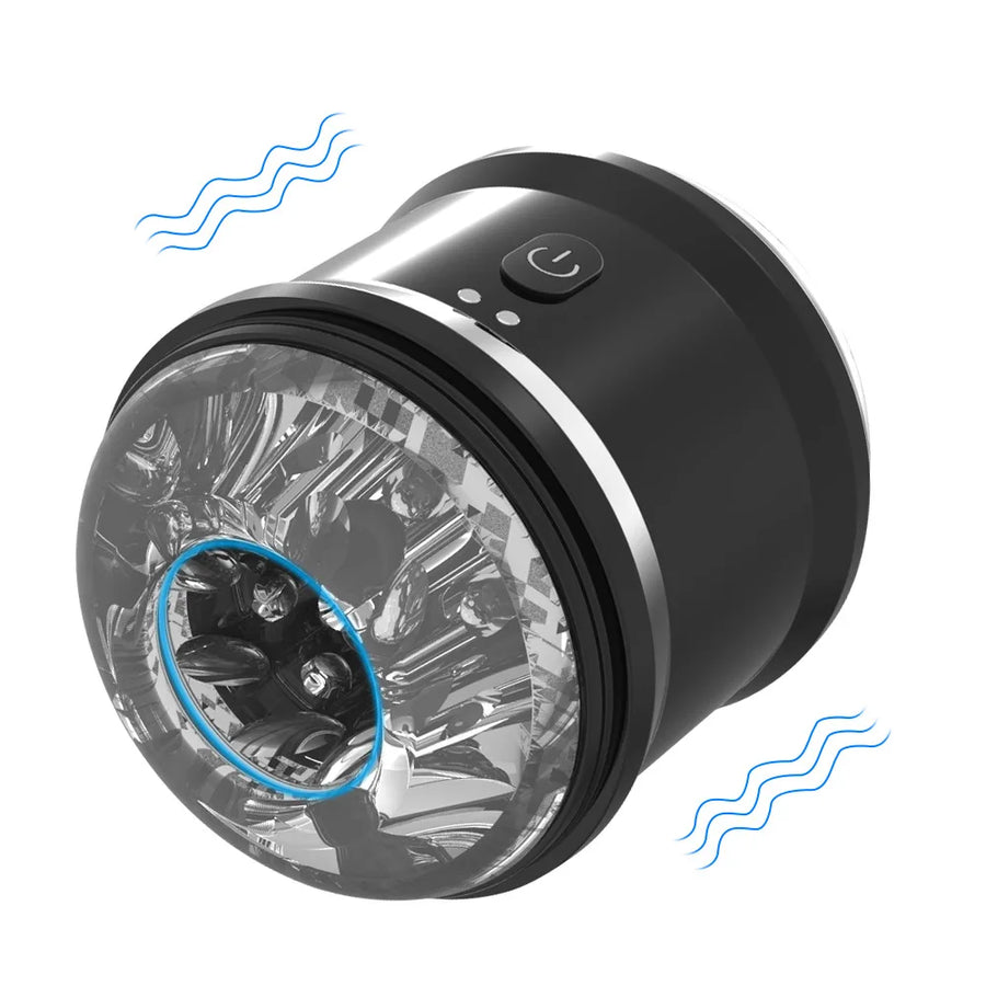 AeroPulse Vibrating Stroker — Hands-Free Open-Ended Pleasure Cup