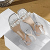 Pearl Elegance Heeled Sandals