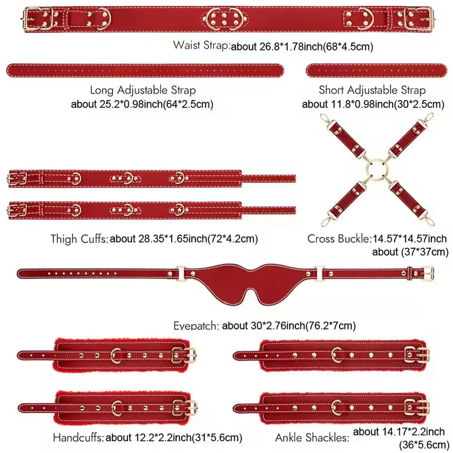 Obsidian Leather Restraint Set