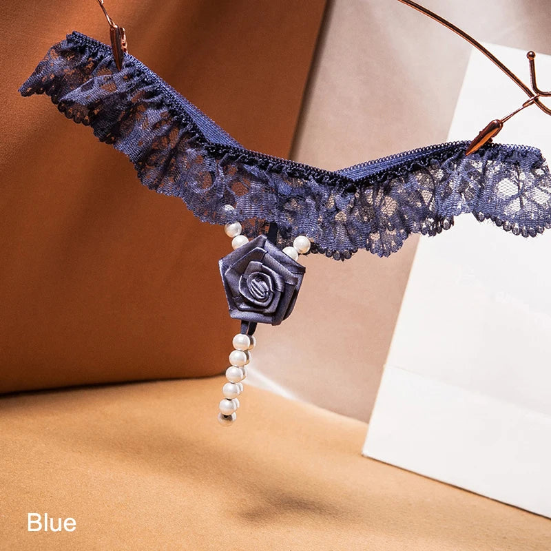 Rosa Pearl Embroidered Thong - 2 for $30